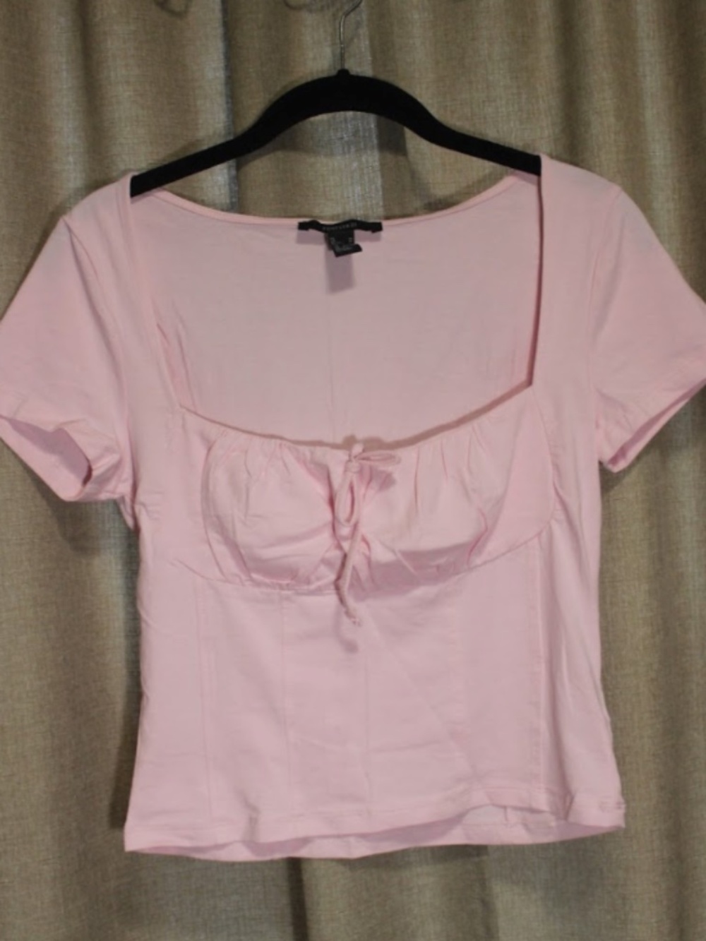 Pink Corset Style Crop Top